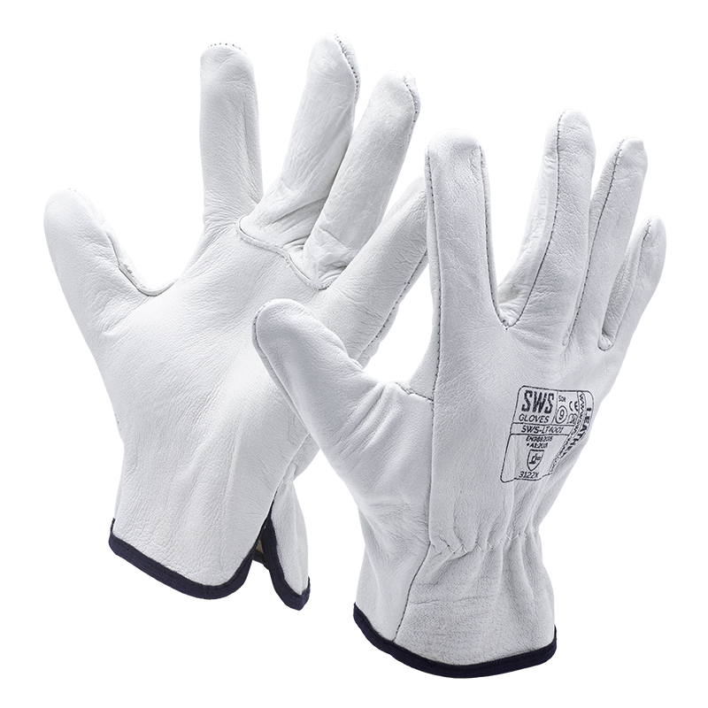 Gant Chef Blanc en cuir de vache résistant