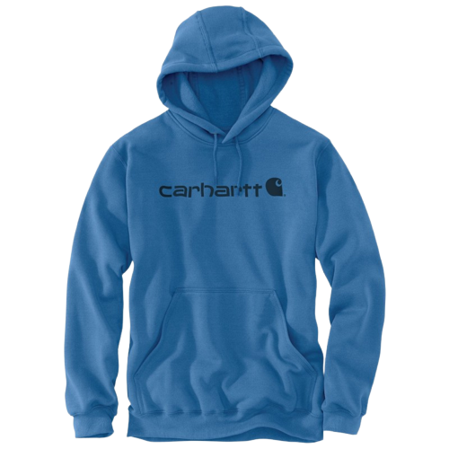 Sweat à capuche Carhartt Signature Logo Marine