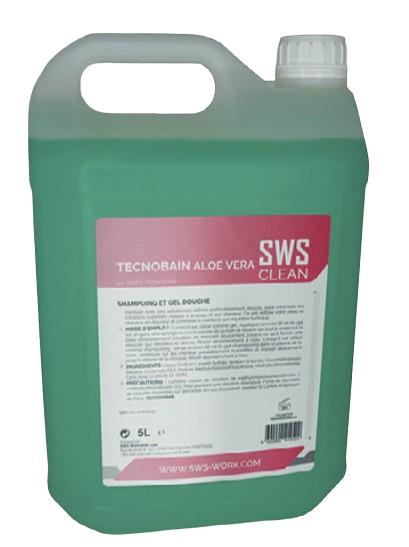 TECNOBAIN Aloe Vera – Gel douche corps et cheveux 5L