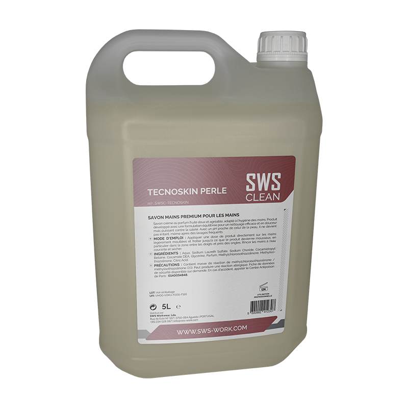TECNOSKIN PERLE – Savon liquide parfumé pour les mains 5L