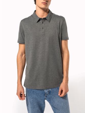 POLO JERSEY MANCHES COURTES HOMME 180G/M²