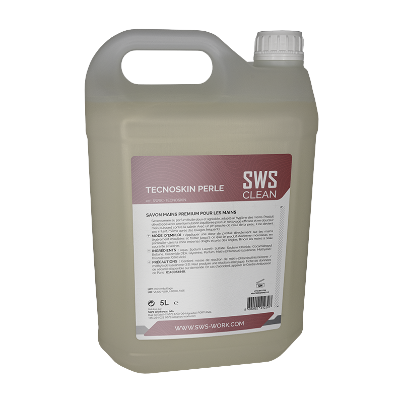 TECNOSKIN PERLE – Savon liquide parfumé pour les mains 5L