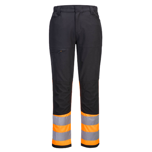 Pantalon de travail HV stretch Classe 1 Eco WX2 Orange/Noir