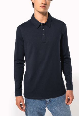 Polo manches longues homme 180 g/m² K264