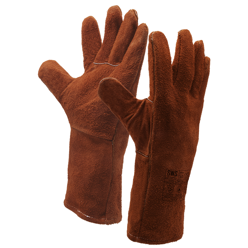 Gant soudeur cuir croûte haute protection