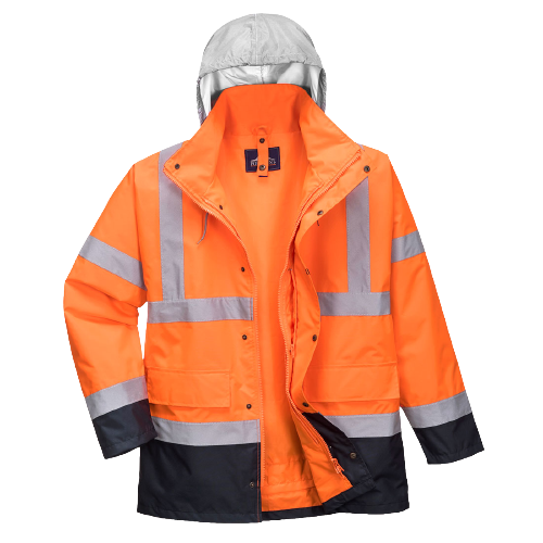 S471 - Parka Hi-Vis bicolore Trafic 4 en 1